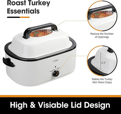 Sunvivi 26-Quart Roaster Oven, Electric Roaster Oven