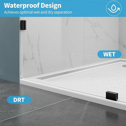 Shower Glass Panel, Frameless Walk in Shower Door