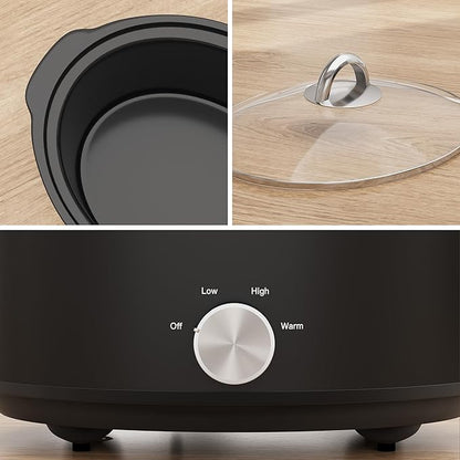 Sunvivi Small Slow Cooker 4QT, Mini Food Warmer