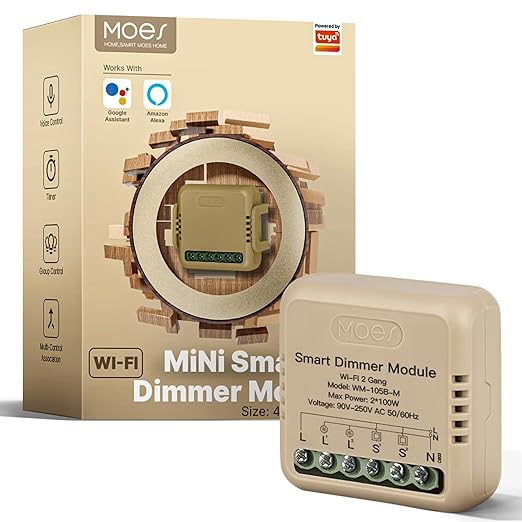 MOES WiFi Smart Relay Dimmable, Dimmer Work