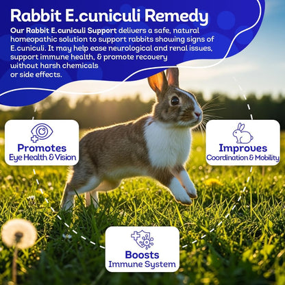 HA4E - Rabbit E. Cuniculi Infection Treatment - Natural, Homeopathic Support for Prevention & Immunity Boost - 300 Tablets