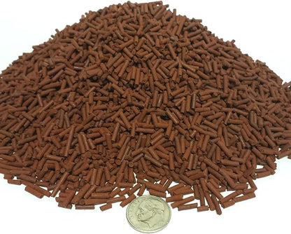 Aquatic Foods Inc. Bloodworm 3/64" x 1/4" Sinking Micro Sticks for Discus, Cichlids, Carnivores, Plecos, Catfish, Shrimp, Snails, All Community Tropical Fish...1/8-lb
