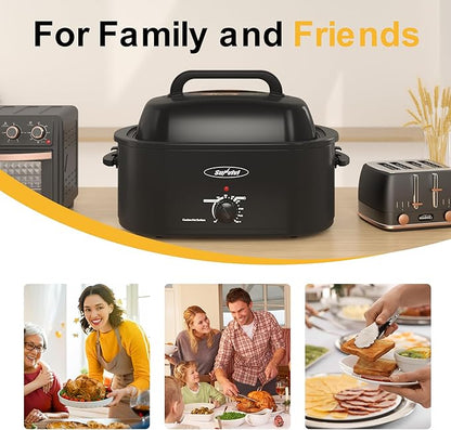 Sunvivi 26lb 22-Quart Roaster Oven, Electric Roaster Oven