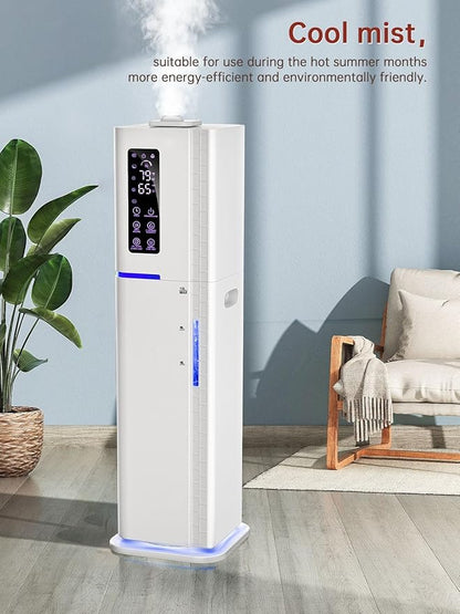 2.64Gal Humidifiers for Bedroom Large Room, Warm and Cool Mist up to 500ft²