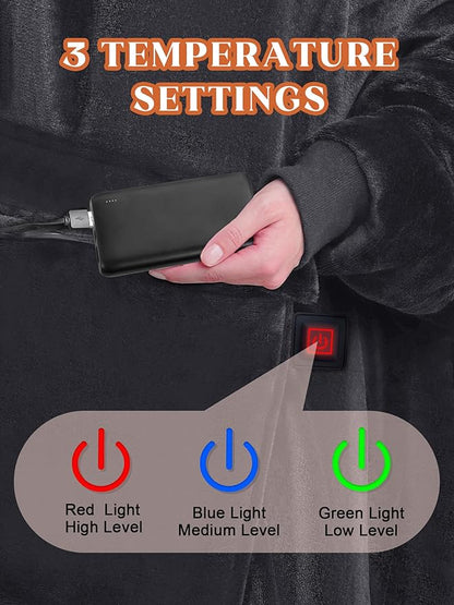 MAXEVE Heated Wearable Blanket Hoodie