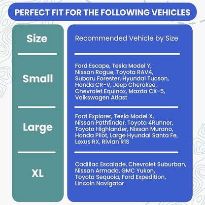 4Knines Split Cargo Liner for SUV – for Dogs & Pets, Heavy-Duty, Waterproof Trunk Mat & Cargo Cover – Fits 60/40 Split Bench & Armrest Pass-Through – Machine Washable, Non-Slip, Durable (Small, Grey)