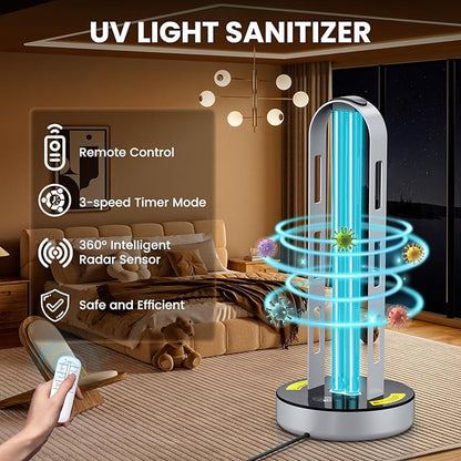 UV Light Sanitizer, 100W Ultraviolet Lamp