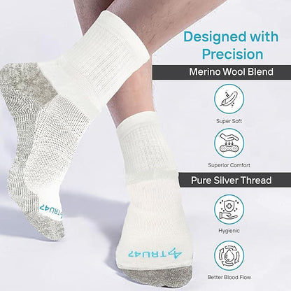 TRU47 Grounding & Earthing Products | Grounding Socks | Socks Made With 99.99% Pure Silver Thread
