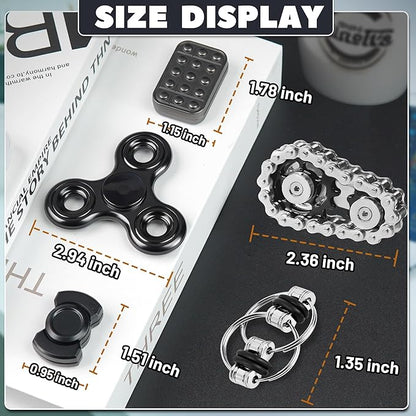 Valentines Day Gifts for Him 5 Pcs Fidget Toys Adults & Teen Metal Fidgets