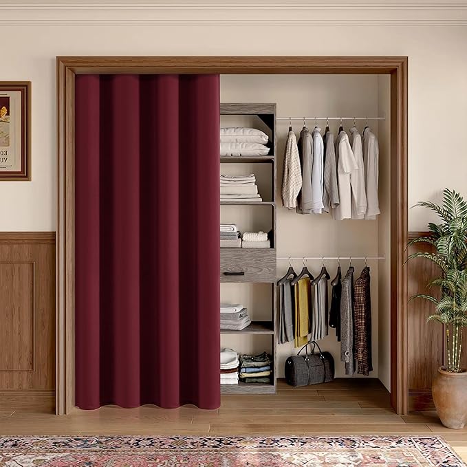 ChrisDowa Blackout Door Curtains