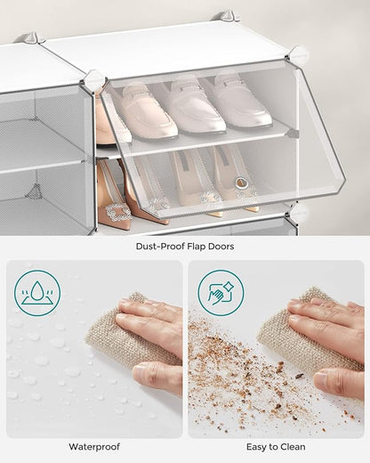 SONGMICS Shoe Rack Organizer, 8-Tier Shoe Storage Cabinet
