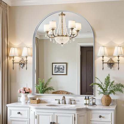 Arched Mirror 30"x40", Bathroom Mirror, Wall Mounted Vanity Mirror