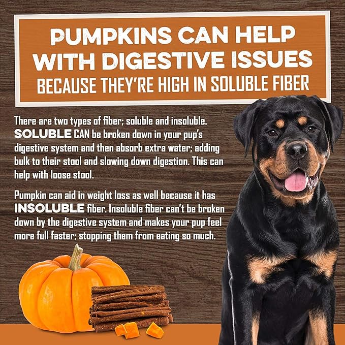 BRUTUS & BARNABY USA Sweet Potato Dog Treats - Grain Free, Cinnamon Pumpkin Crunchy Sticks are Great Tasting, Promotes Positive Dog Gut Health with Natural Anti-Diarrhea Properties,(2lb Bag)