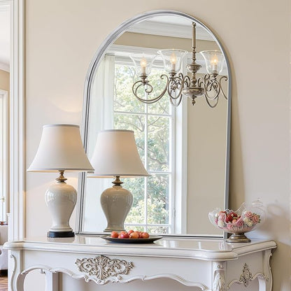 Arched Mirror 30"x40", Bathroom Mirror, Wall Mounted Vanity Mirror