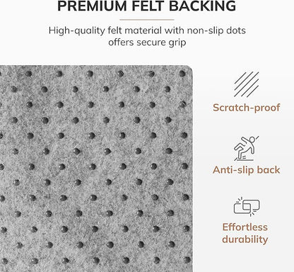 Anji Mountain Office Chairmat Thickest & Sturdy Bamboo Chairmats Highly Premium Quality Anti-Slip Heavy Duty for Multi-Purpose Hardwood Floor Office & Home Floor Protector Office Chair mat-5mm Thick