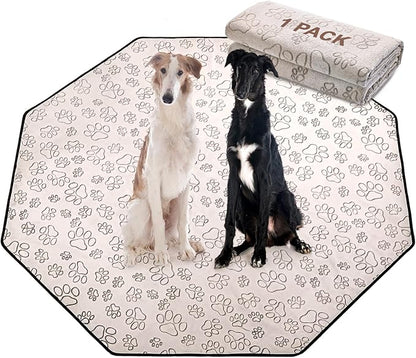 Qeils Reusable Puppy Pads, Washable Pee Pads for Dogs, Specifically Designed for 8 Panels for Dog Playpen Kennel Waterproof Non Slip Wee Wee pad, Absorbent Training Pads Extra Large