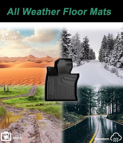 All Weather Floor Mats Fit for 2025-2026 Lexus UX 300h; 2019-2024 Lexus UX 250h; 2019-2022 UX 200 - Custom Fit TPE Floor Liners Accessories for UX 1st and 2nd Row Full Set Car Mats