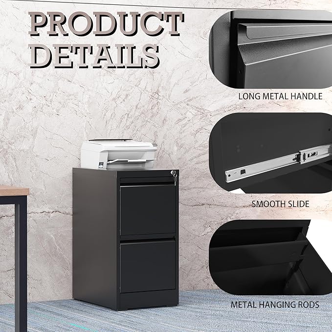 File Cabinet, 2 Drawer File Cabinet