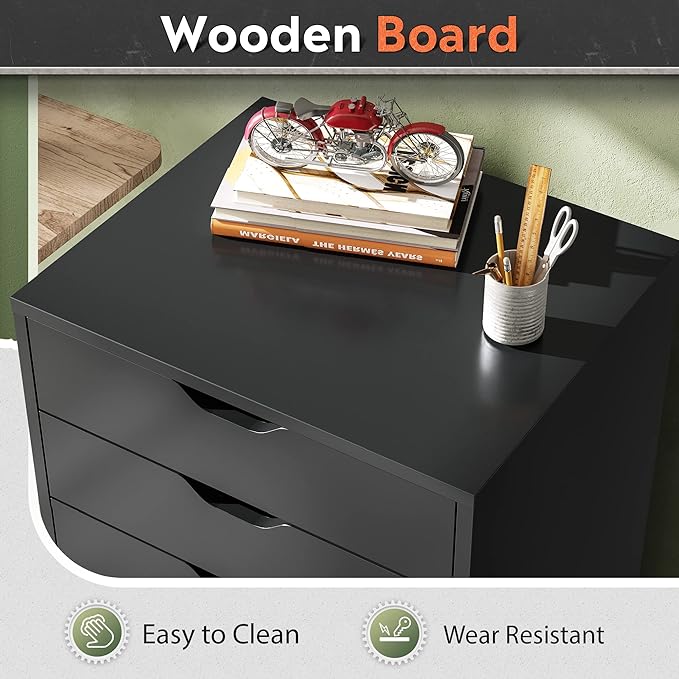 DEVAISE 7-Drawer Chest, Wood Storage Dresser Cabinet