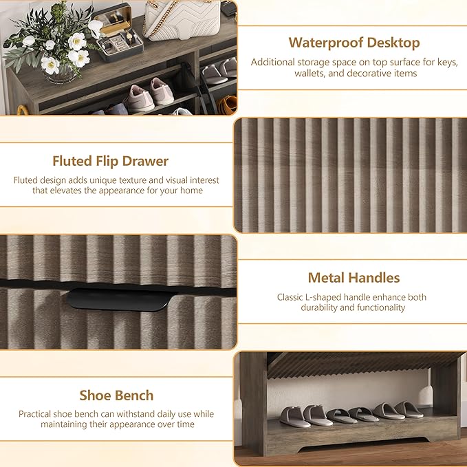 Shoe Cabinet Storage for Entryway