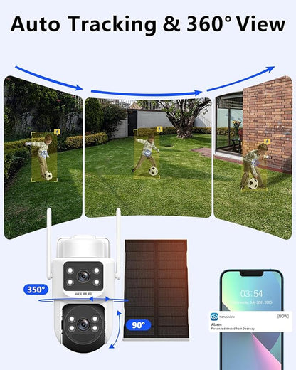 WEILAILIFE 【All-in-One Security System】 4MP Security Cameras Wireless Outdoor