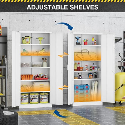Metal Storage Cabinet-72” Tall Steel File Cabinets