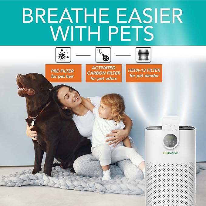 HEPA-13 Air Purifier with Essential Oil Diffuser,