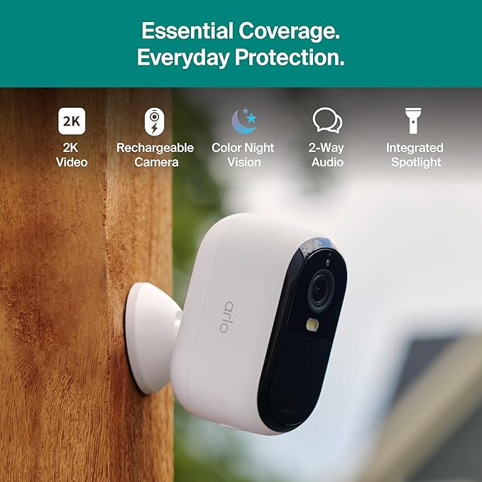 Arlo Essential Security Camera 2K
