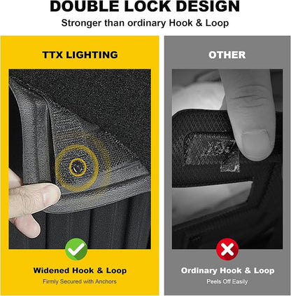 TTX LIGHTING Rear Seat Back Covers for Ford Bronco 2021-2026 4-Door Backrest Mats for Bronco Accessories (Not for 2-Door or Bronco Sport)