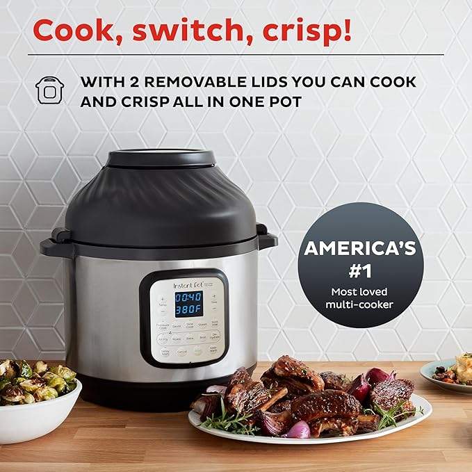 Instant Pot Duo Crisp 11-in-1 Air Fryer and Electric Pressure Cooker Combo