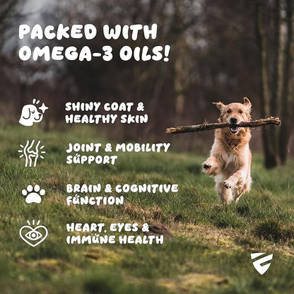 Peppy Pup Omega-3 KD Oil Capsules for Pets, Omega 3 for Dogs and Cats, Fish Oil for Dogs and Cats, Pet Vitamins and Supplements, Pet Fish Oil, Supports Healthy Heart, Dog Coat Defense, 60 Day Supply