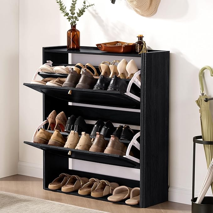 Shoe Storage Cabinet Entryway, Narrow Shoe Cabinet
