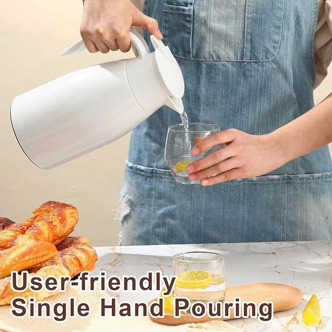 Norme 2 Pcs Thermal Coffee Carafe Insulated Stainless Steel Coffee Carafe