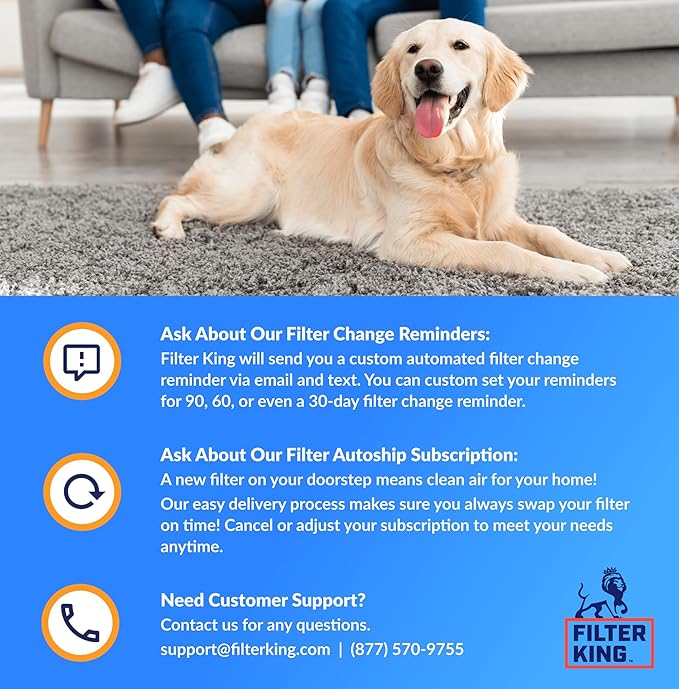 Filter King 39x28.5x1 Air Filter | 4-PACK | MERV 8 HVAC Pleated A/C Furnace