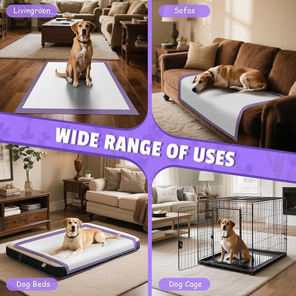 Boscute Lavender Scented Thicken 6 Layers Heavy Absorbent 30"x36" Pet Training Dog Pee Pads, Extra Large Polymer Leak-Proof Quick Dry Puppy Pee Pads, Disposable Pee Pads for Dogs Cats Rabbit 150Counts | Heavy Absorbent up to 7 Cups, Quick Dry, for Dogs...