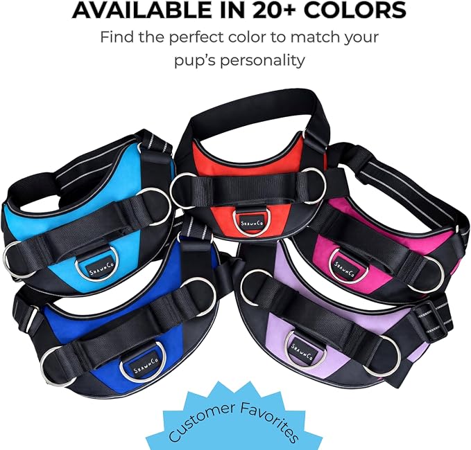 ShawnCo Essential Dog Harness, No-Pull Pet Vest (Military Camo,XL) | 3 Leash Clips, Easy On, No-Choke, Reflective, Adjustable Fit, Padded Comfort, Control Handle, For Small, Medium & Large Dogs