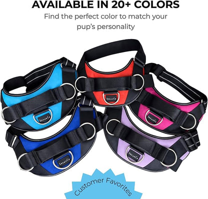 ShawnCo Essential Dog Harness, No-Pull Pet Vest (Military Camo,XL) | 3 Leash Clips, Easy On, No-Choke, Reflective, Adjustable Fit, Padded Comfort, Control Handle, For Small, Medium & Large Dogs