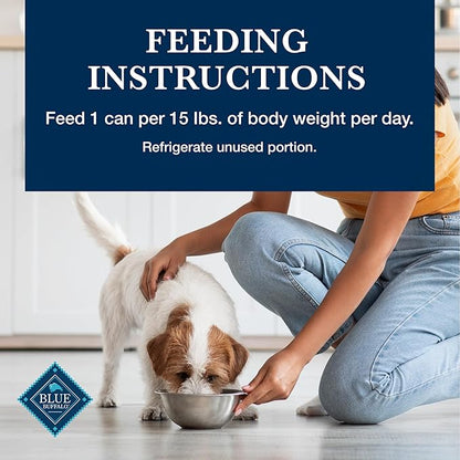 Blue Buffalo Homestyle Recipe Adult Wet Dog Food, Made with Natural Ingredients, Turkey and Lamb Dinner Variety Pack, 12.5-oz Cans (6 Count, 3 of Each)