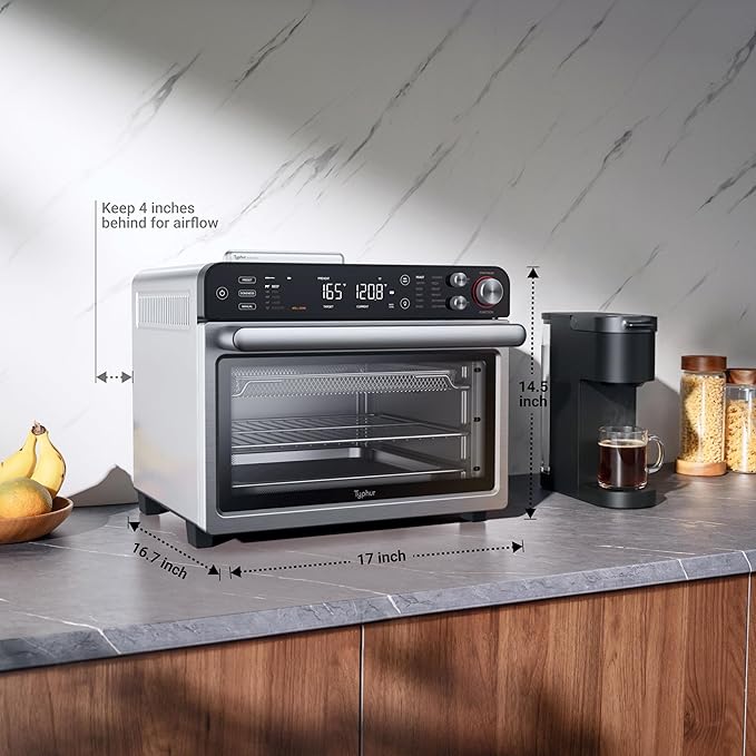 Typhur Sync Oven with Smart AI Wireless Meat Thermometer Probe, 12‑in‑1