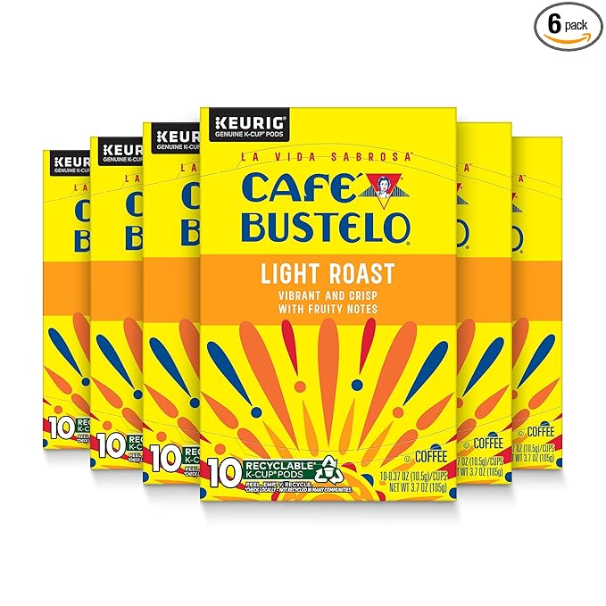 Café Bustelo Light Roast Coffee, 10 Ct. K-Cup pods