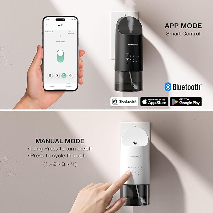 Airversa Smart Waterless Diffuser Plug in Wall