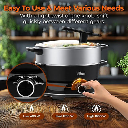 Rosewill 12.7 QT Electric Hot Pot Slow Cooker