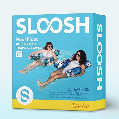SLOOSH Inflatable Pool Floats Adult,2 Packs Floating Lounge Chairs,Blow up Pool Noodles for Adult Heavy Duty,Floating Chair for Party Summer Water Beach Lake Fun