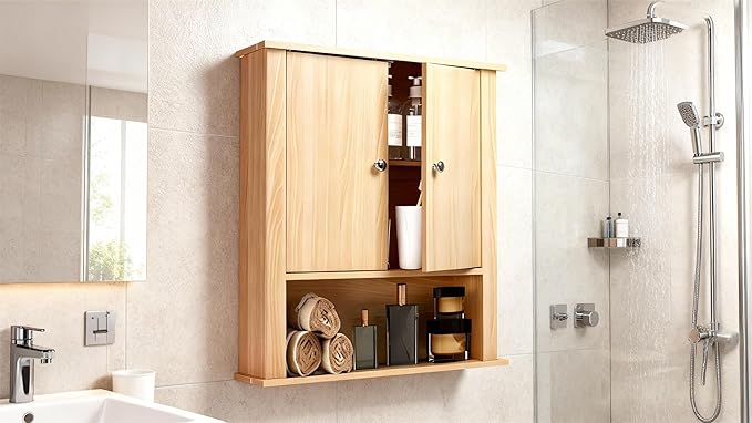 Bathroom Cabinet Wall Mount, Over The Toilet Storage Cabinet, Medicine Cabinet