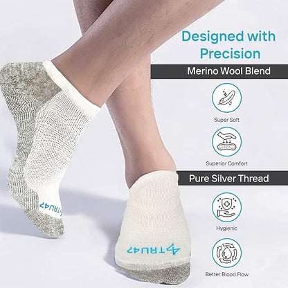 TRU47 Grounding & Earthing Products | Grounding Socks | Socks Made With 99.99% Pure Silver Thread