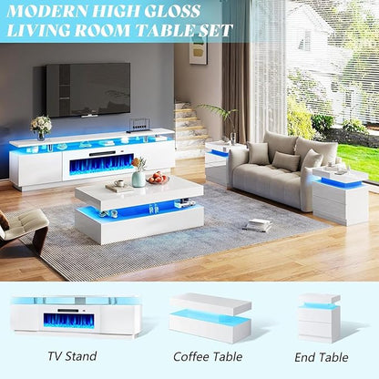 AMERLIFE Fireplace TV Stand