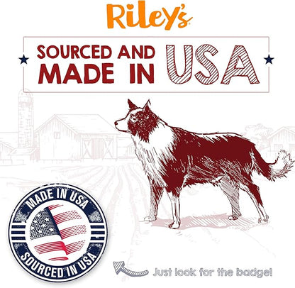 Riley's Steer Bully Sticks for Small to Medium Dogs - Single Ingredient Dog Treat, Easily Digestible, 100% Beef Pizzle Sticks - 5-6", 12ct