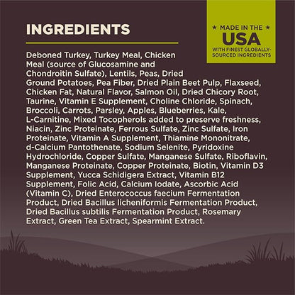 Wellness CORE Dry Dog Food, Grain-Free, High Protein, Natural, Healthy Weight Turkey & Chicken Recipe, (4-Pound Bag)