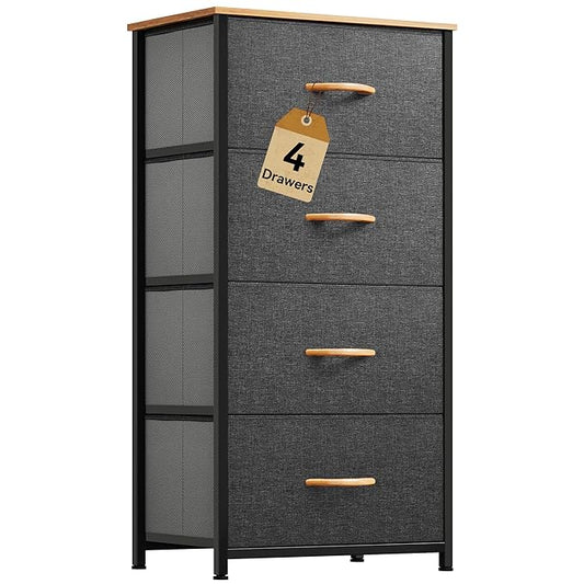 DWVO 4 Drawers Dresser, Small Dresser
