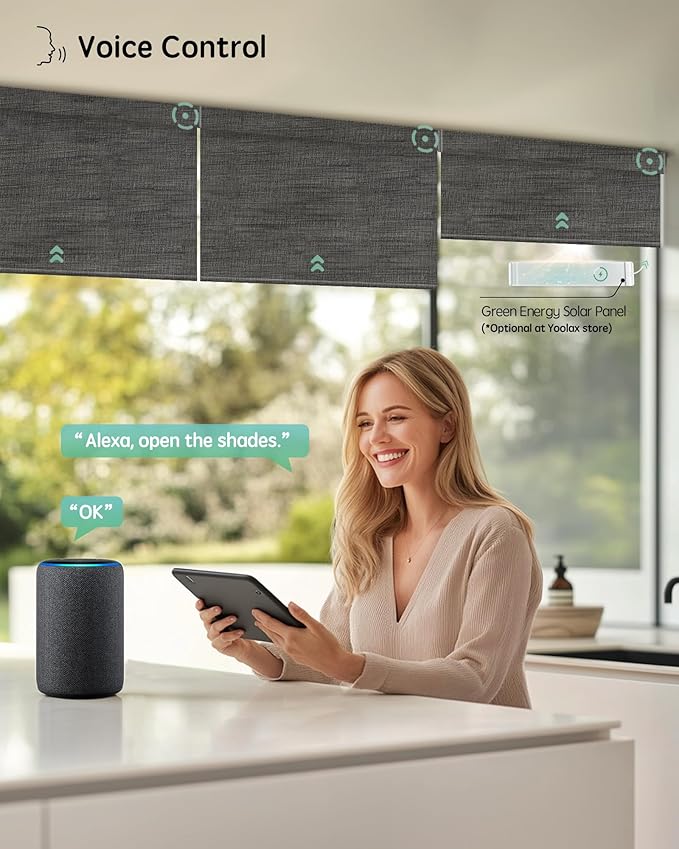Yoolax Motorized Blinds with Remote, Smart Blinds